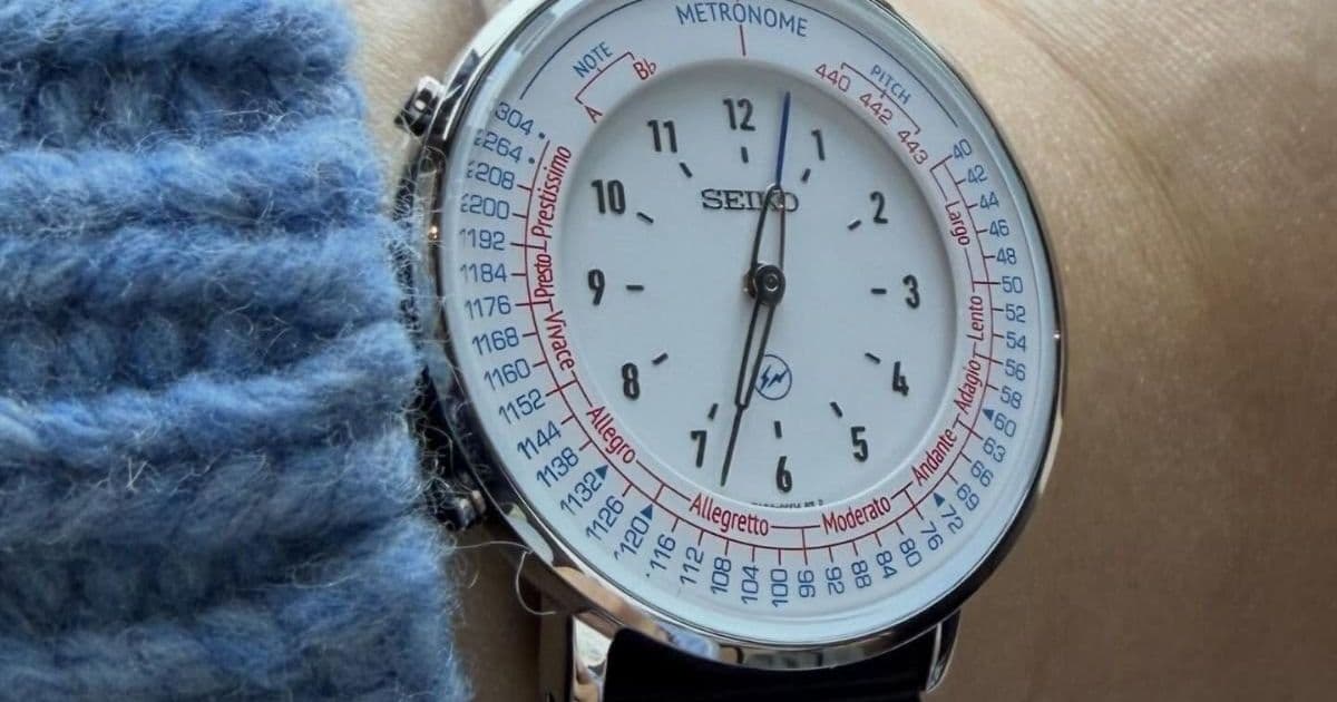 Seiko and Fragment Design Collab on Metronome Watch Refresh