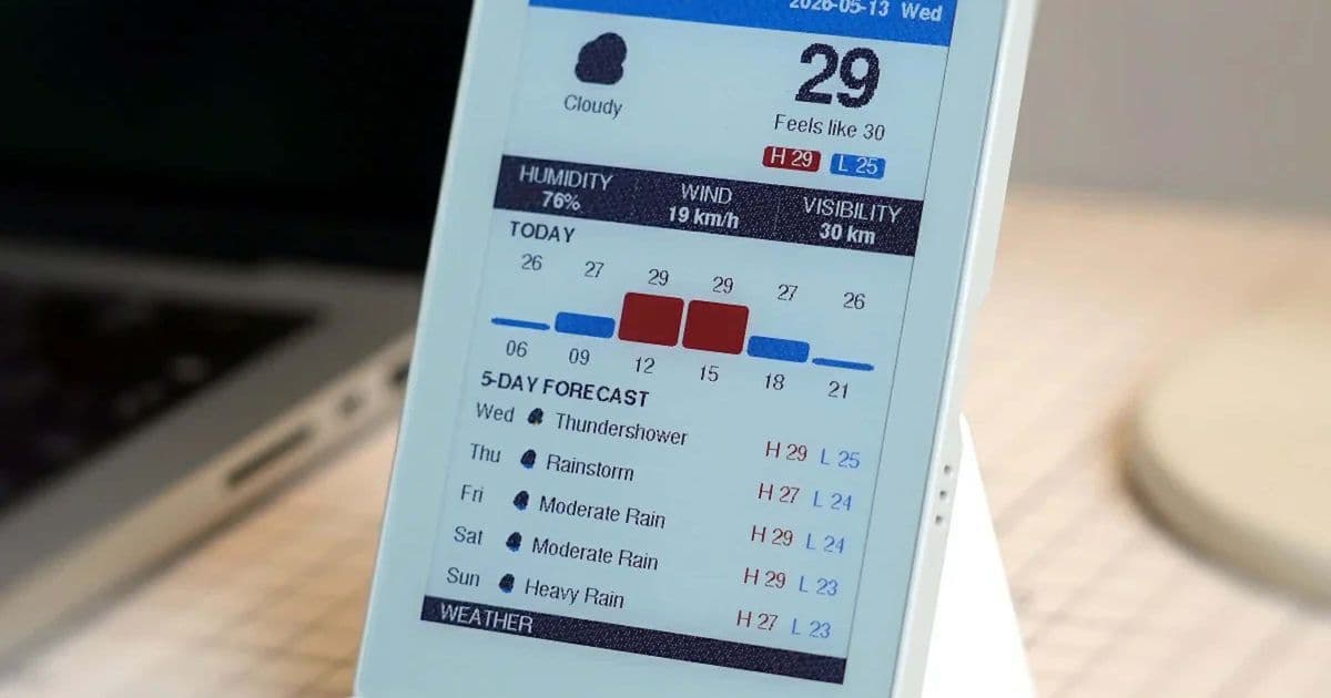 M5Paper Color ESP32S3: E-Ink Display Meets Smart Home Functionality