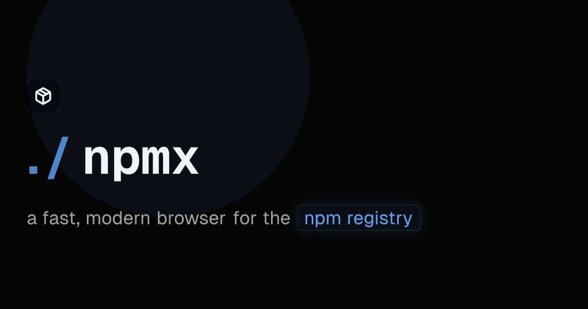 npmx Emerges as a Modern Package Explorer for npm Registry