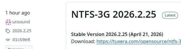 NTFS-3G FUSE Driver Sees First New Release In Four Years