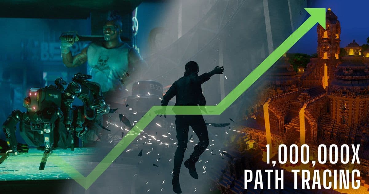 Nvidia Claims 1 Million Times Better Path Tracing Performance Coming in Future Gaming GPUs