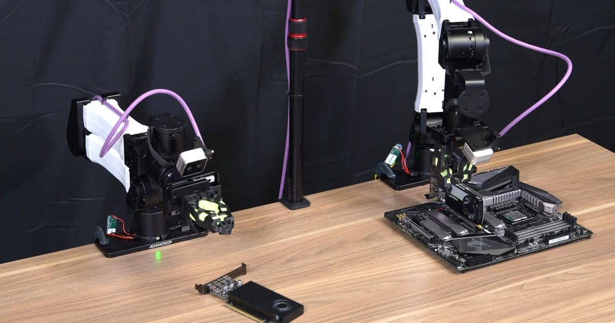 Nvidia shows robot agents training a fleet to install GPUs