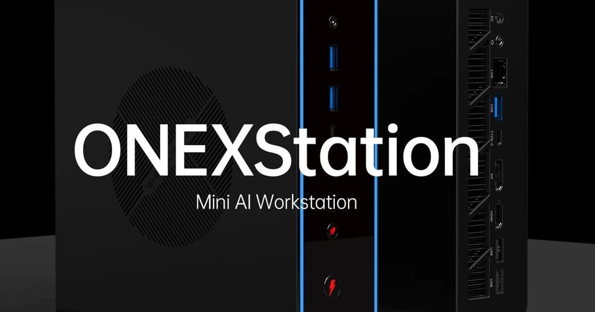 ONEXStation Mini PC Packs Ryzen AI Max+ 395, 128GB RAM, and RGB Lighting in Compact Form Factor