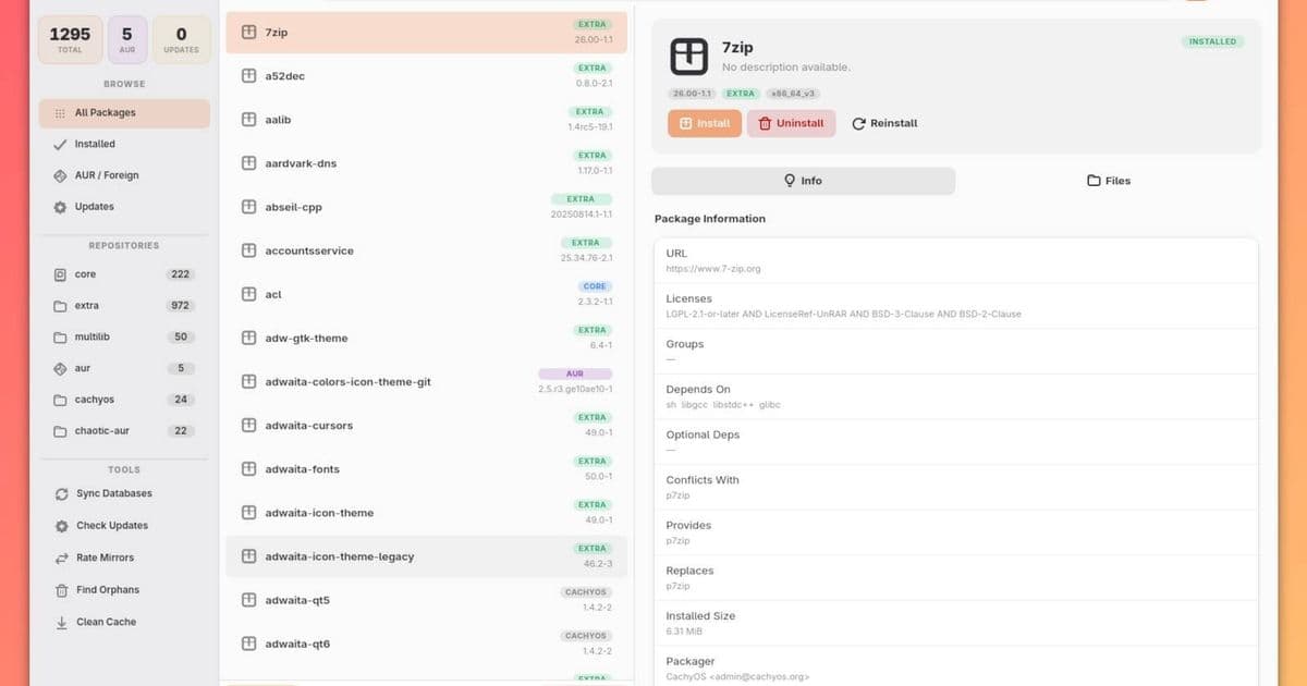 PacHub Brings GUI Package Management to Arch Linux