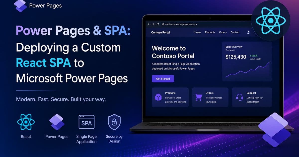 Deploying a React SPA to Microsoft Power Pages: What Changed, How It Stacks Up, and the Business Impact