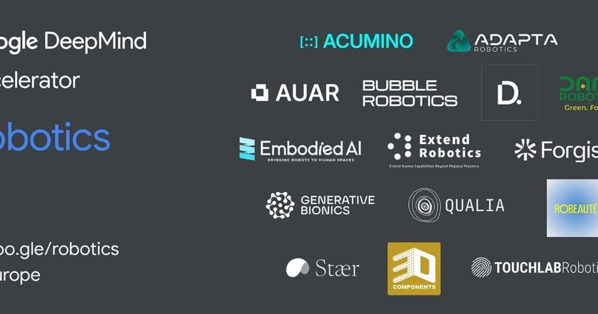 Google DeepMind's robotics accelerator picks 15 European startups, but the hard part is still ahead