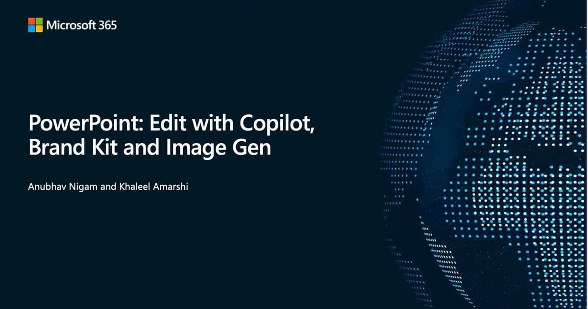 PowerPoint's AI Revolution: Copilot, Brand Kits, and Image Generation Transform Presentation Creation