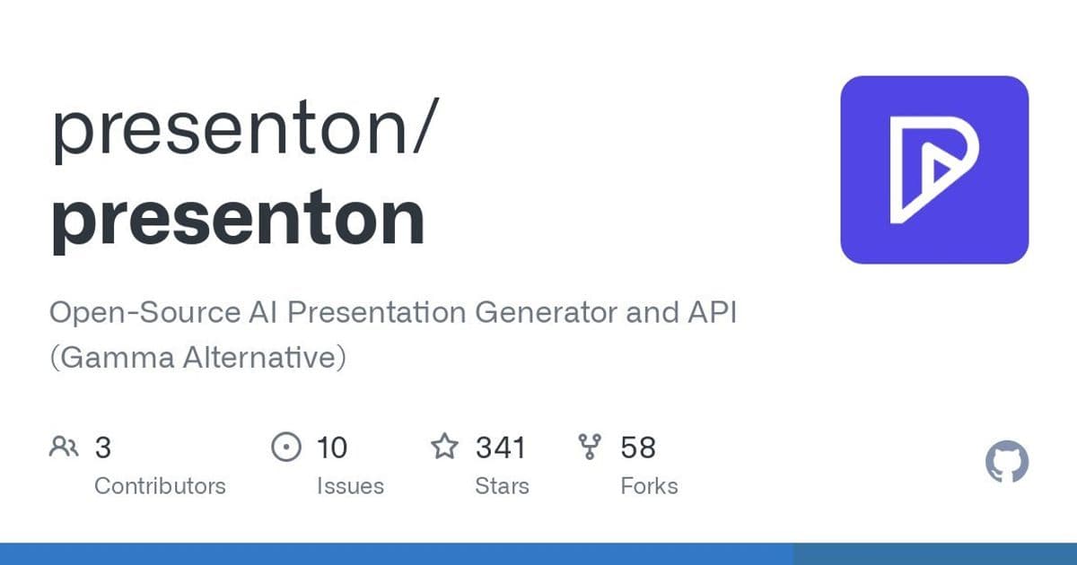 Presenton: Open-Source AI Presentation Generator Puts Privacy and Control in Developers' Hands