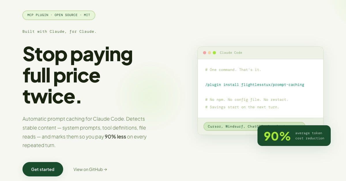 prompt-caching slashes Claude Code token costs by 90% with intelligent caching strategies