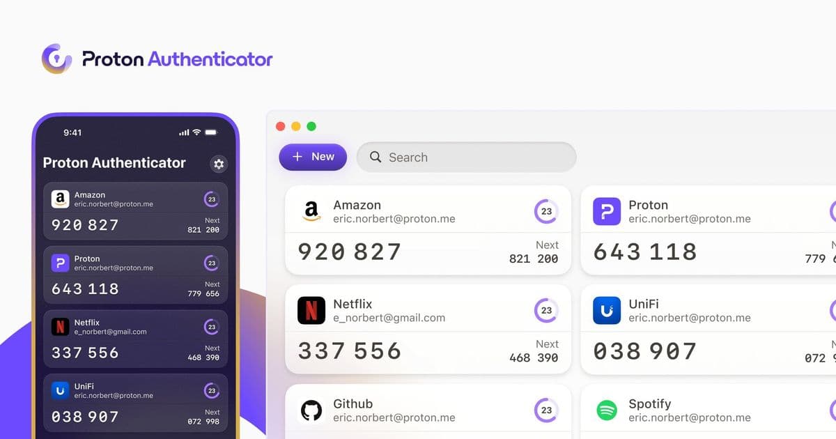 Proton Disrupts Two-Factor Authentication Market with Open-Source, Cross-Platform Authenticator