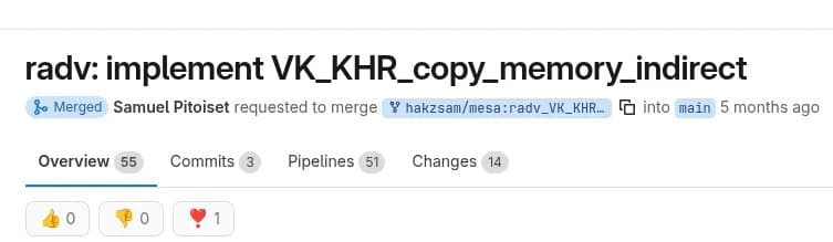 RADV Vulkan Driver Gains Indirect Memory Copy Support in Mesa 26.1