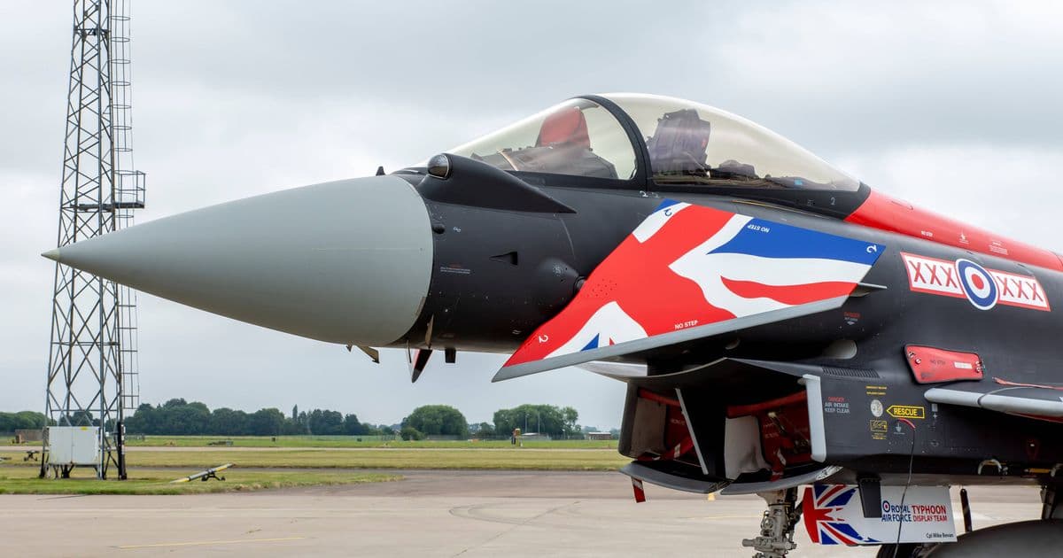 RAF tests laser-guided rockets for drone defense as Typhoon jet trials APKWS system