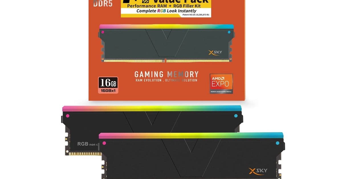 V-Color Launches 1+1 DDR5 Value Packs: One Real Stick, One Dummy Module for Budget Builds
