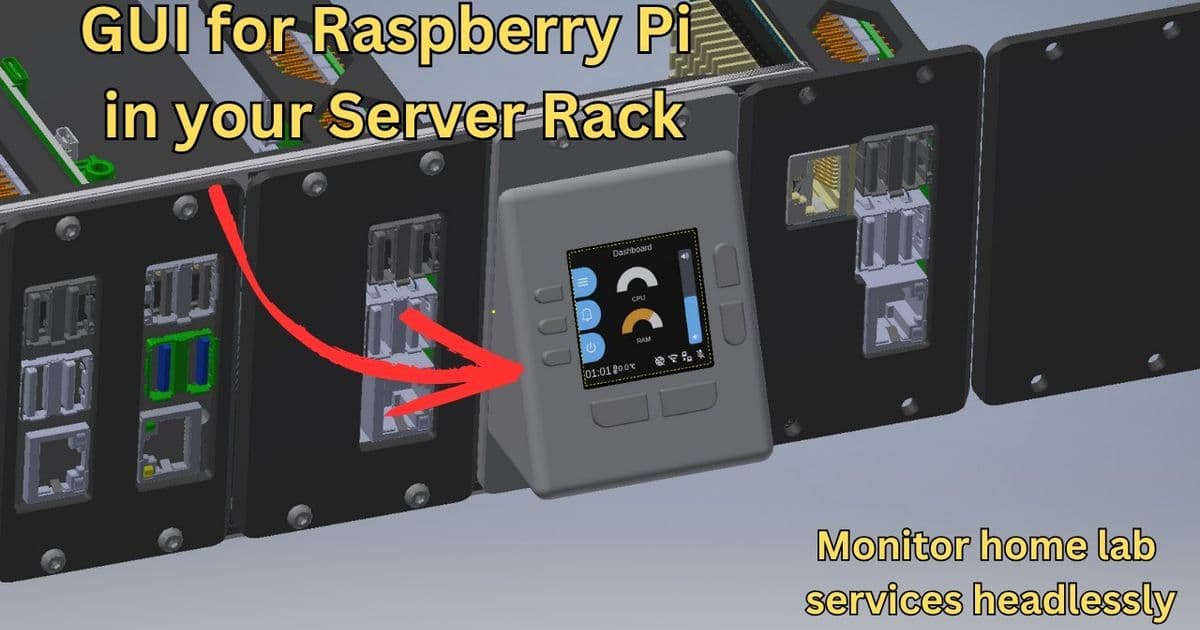 Raspberry Pi Gets Rack-Ready: Open Source GUI Module Revolutionizes Home Lab Management