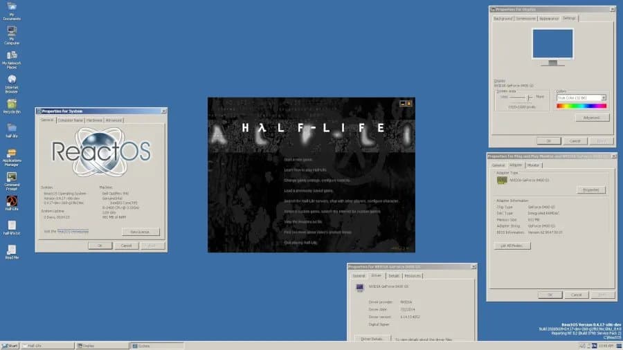 ReactOS Hits a Real Milestone: Half-Life Runs In-Game on Open-Source Windows