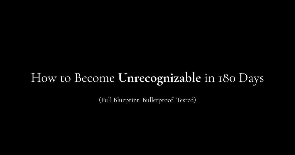 The 180-Day Transformation Blueprint: Engineering a New Life