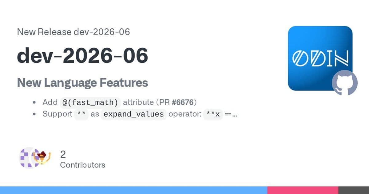 Odin's June 2026 Release Quietly Prepares a Systems Language for the Post-Quantum Era