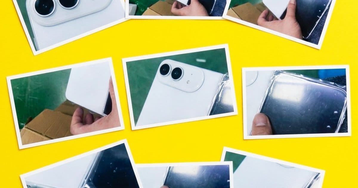 Replica of the white iPhone Ultra leaks, revealing curvy design and dual cameras