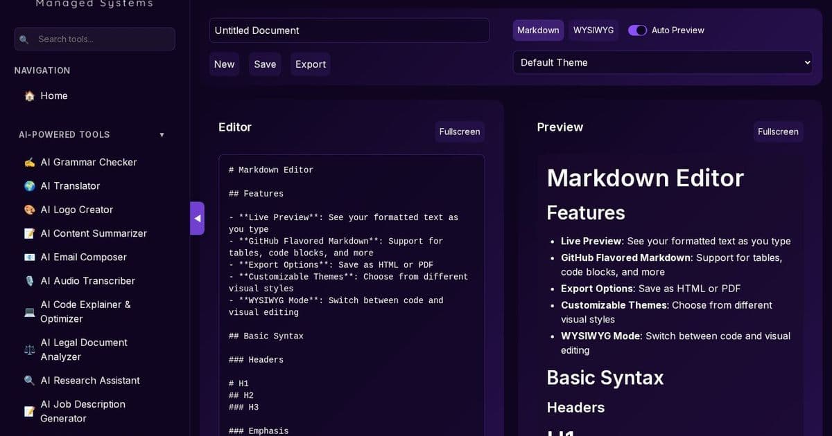 Revolutionize Documentation: LavX’s Markdown Editor Empowers Secure, Live‑Preview Collaboration