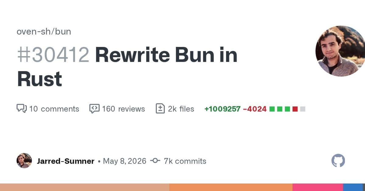 Bun Shifting from Zig to Rust: Performance Gains and Memory Safety Improvements