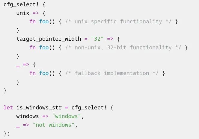 Rust 1.95 Released With cfg_select! Macro and Enhanced Pattern Matching