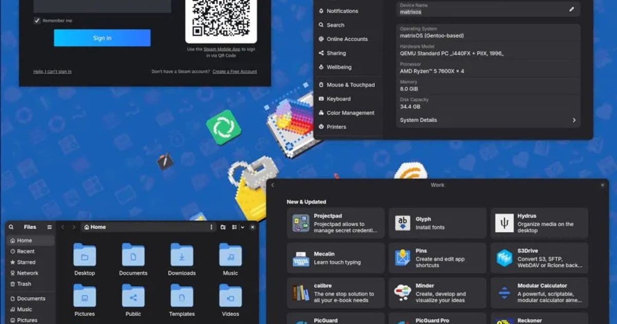 matrixOS: A New Immutable Gentoo-Based Linux Distribution for Gaming