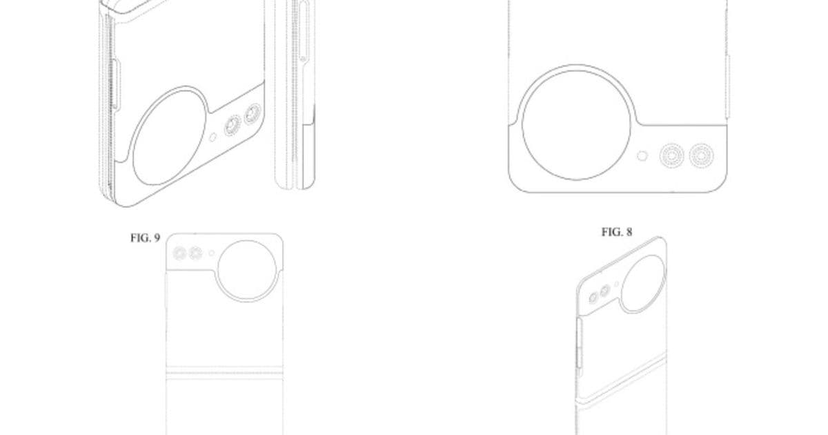 Samsung Patent Reveals Circular Cover Display Design for Potential Budget Galaxy Z Flip Variant