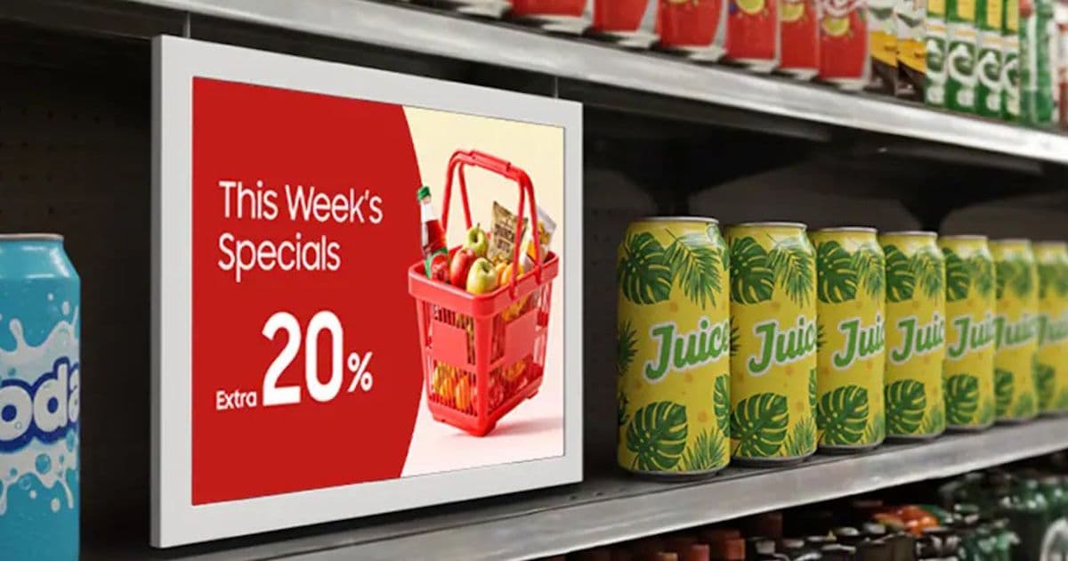 Samsung EM13DX Color E-Paper Display Targets Retail Signage with Zero-Power Operation