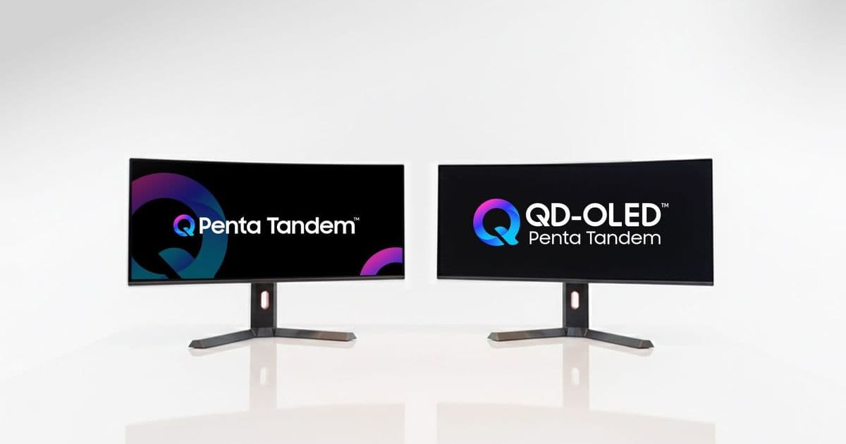Samsung's Penta Tandem QD-OLED Tech Doubles Lifespan While Boosting Brightness