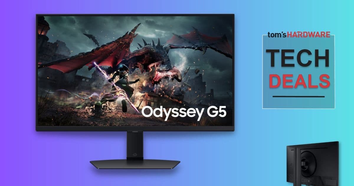 Samsung Odyssey G5 G50D Hits All-Time Low Price at $229 on Amazon
