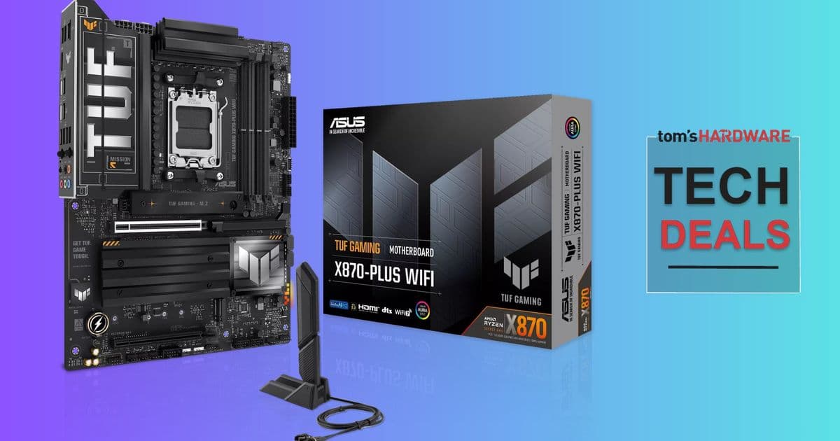 ASUS TUF Gaming X870-Plus WiFi Motherboard Drops to $170 on Amazon - A Steal for AM5 Builders