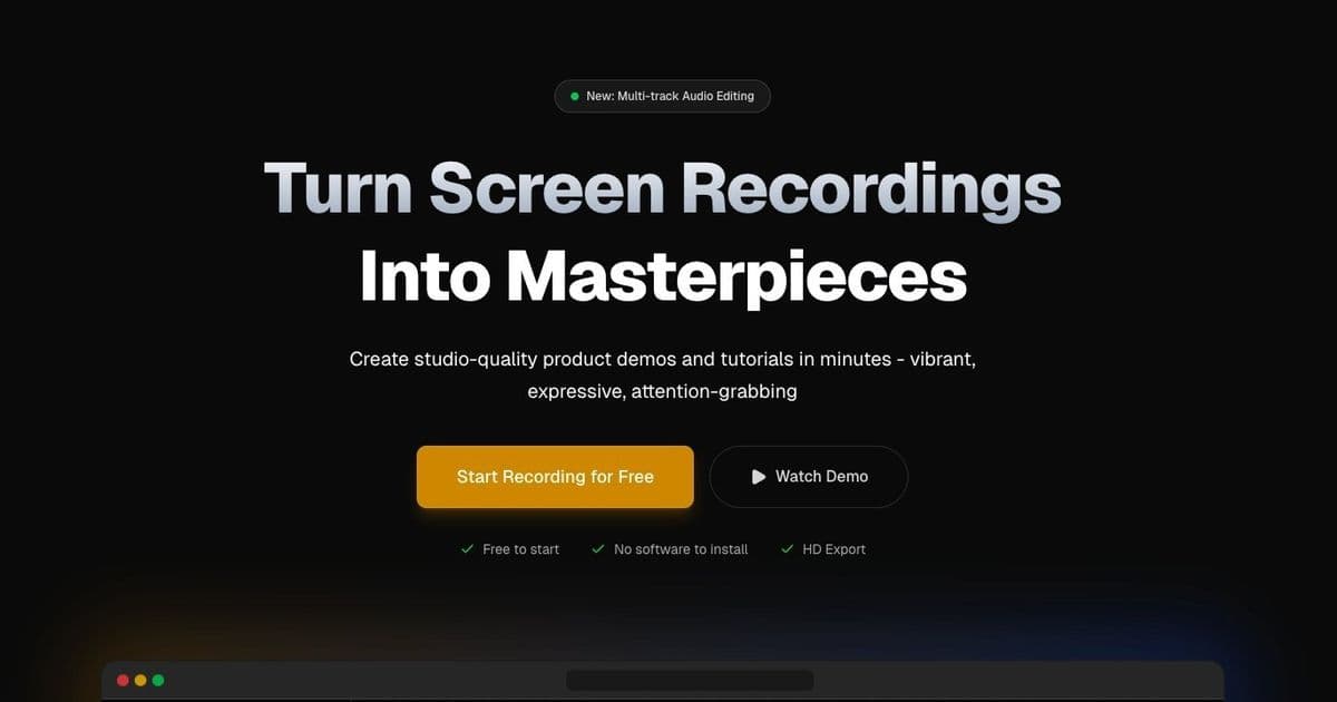 Screentell: Browser-Based Video Editing Emerges as Privacy-First Alternative