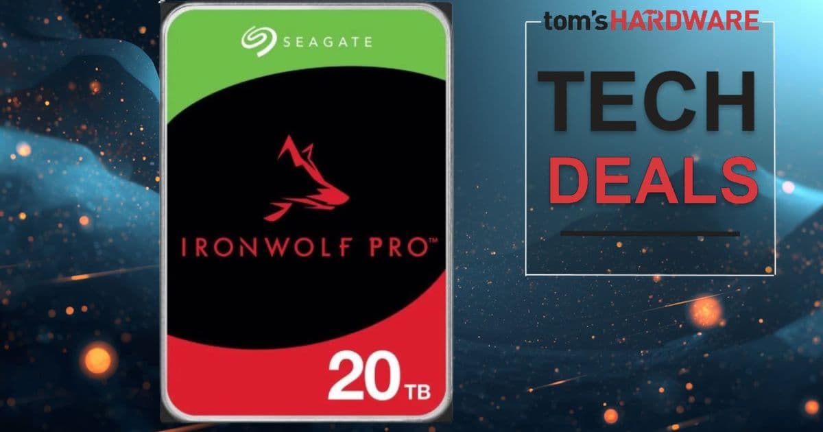 Seagate's 20TB IronWolf Pro HDDs Drop to $419 at Newegg - Massive NAS Storage for Under $21 Per Terabyte