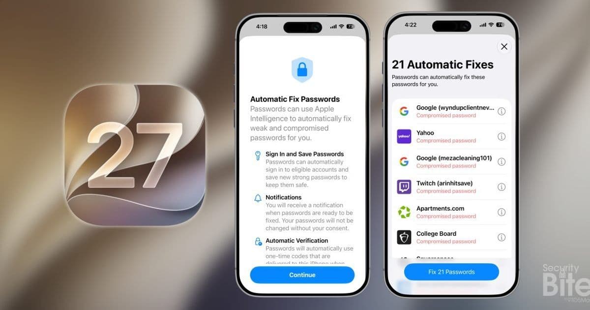 iOS 27's Passwords App Gets Agentic AI That Changes Compromised Passwords for You