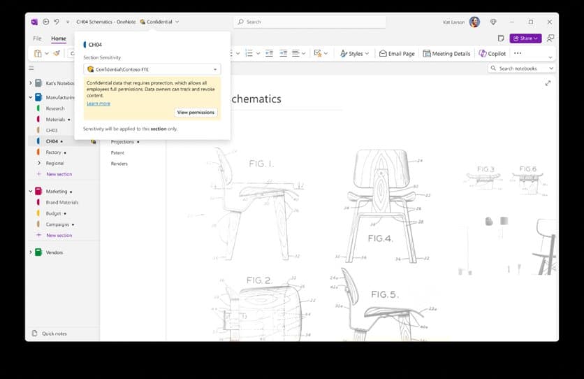 Microsoft Brings Sensitivity Labels to OneNote at General Availability