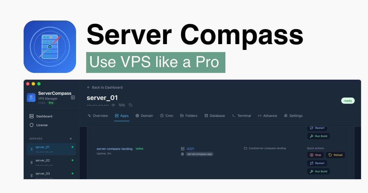 Server Compass Turns a $5 VPS into a Vercel‑Like Deployment Hub, Cutting Monthly Bills by 90%