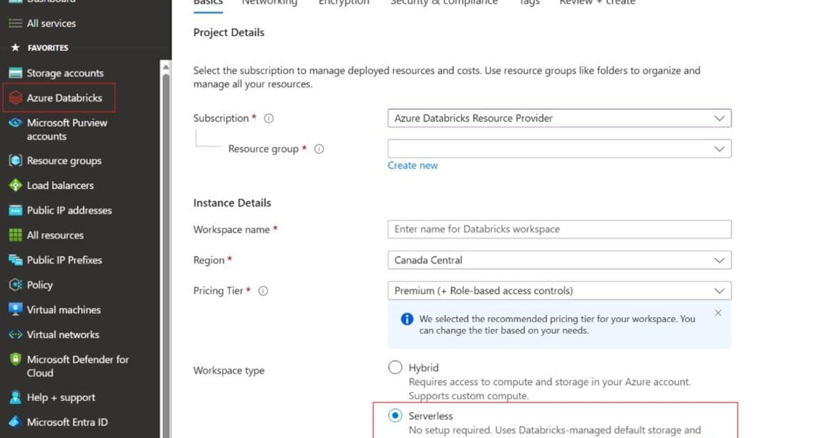 Azure Databricks Serverless Workspaces Go GA: Simplifying Data Analytics Deployment