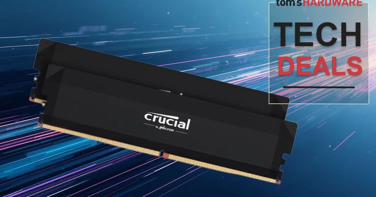 Crucial Pro Overclocking DDR5-6000 RAM Hits Record Low Price at B&H Photo