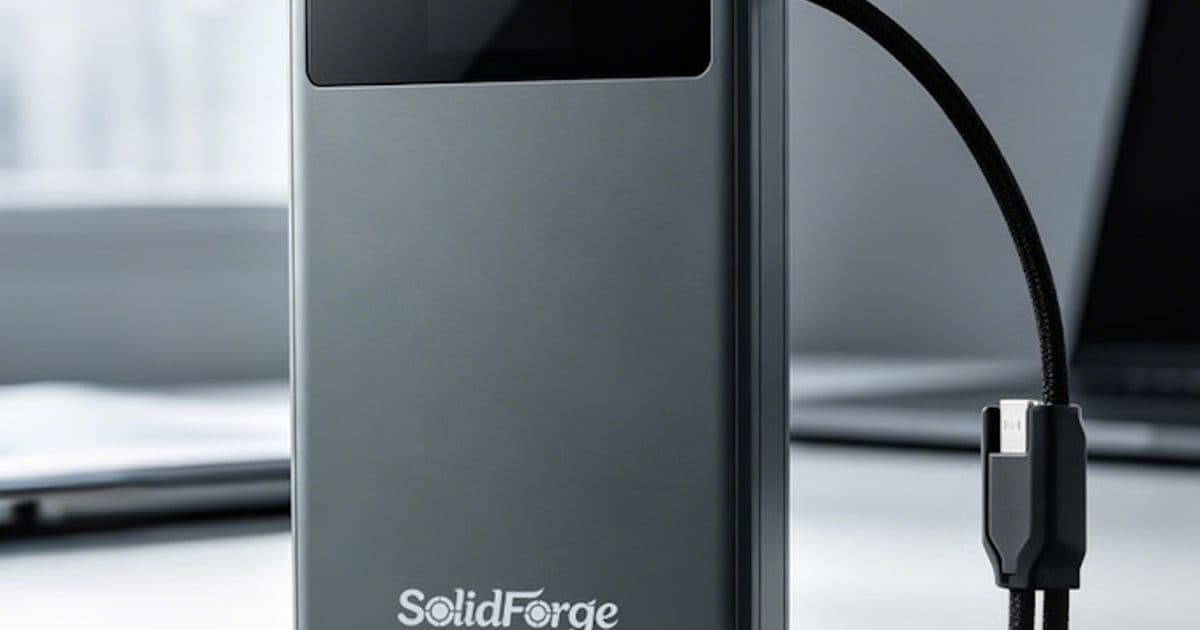 SolidForge Power Bank Promises Safer Solid-State Battery Tech with MagSafe Support