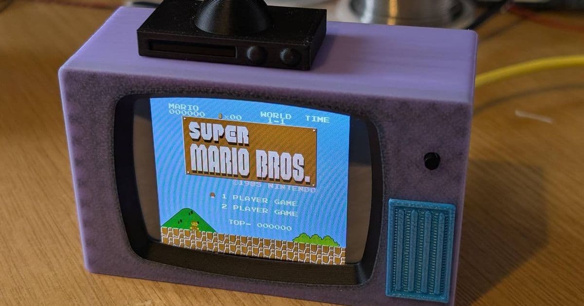 DIY Simpsons‑style Mini TV Runs NES Games and Full‑Length Movies on a Tiny ESP32 Display