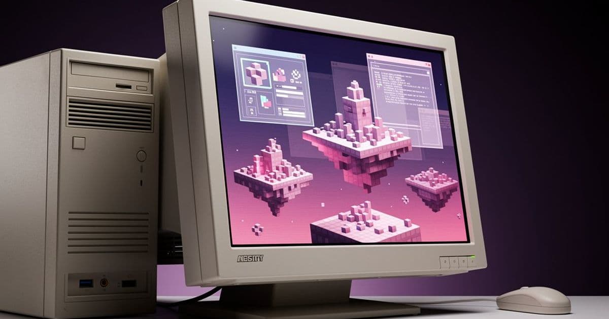 Someone got Windows 95 running in the newest sandbox game, Hytale