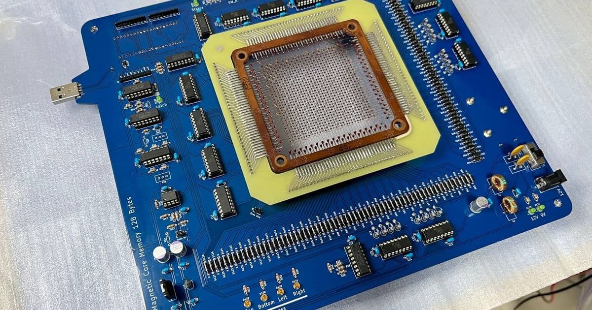 Vintage Tech Revival: 1970s Magnetic Core Memory Transformed into USB Stick