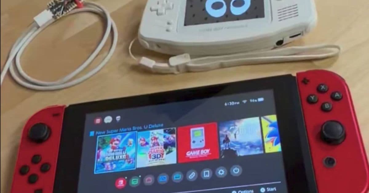 Turning a Game Boy Advance into a Nintendo Switch Controller Using the Original Link Cable