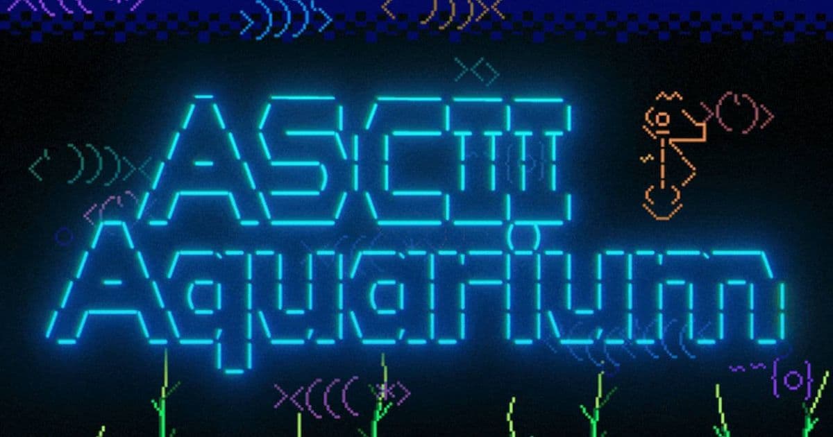 Someone turned their ESP32 CYD into an adorable ASCII aquarium, and so can you