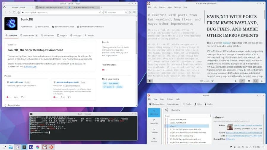 SonicDE Emerges to Preserve X11 Support as KDE Plasma Embraces Wayland
