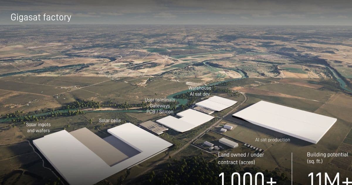 SpaceX Breaks Ground on 11-Million-Square-Foot Gigasat Factory, Targeting 1 GW of Orbital AI Compute by Late 2027