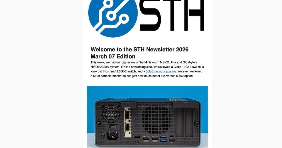 STH Weekly Newsletters You Want to Subscribe in Q1 2026 - ServeTheHome
