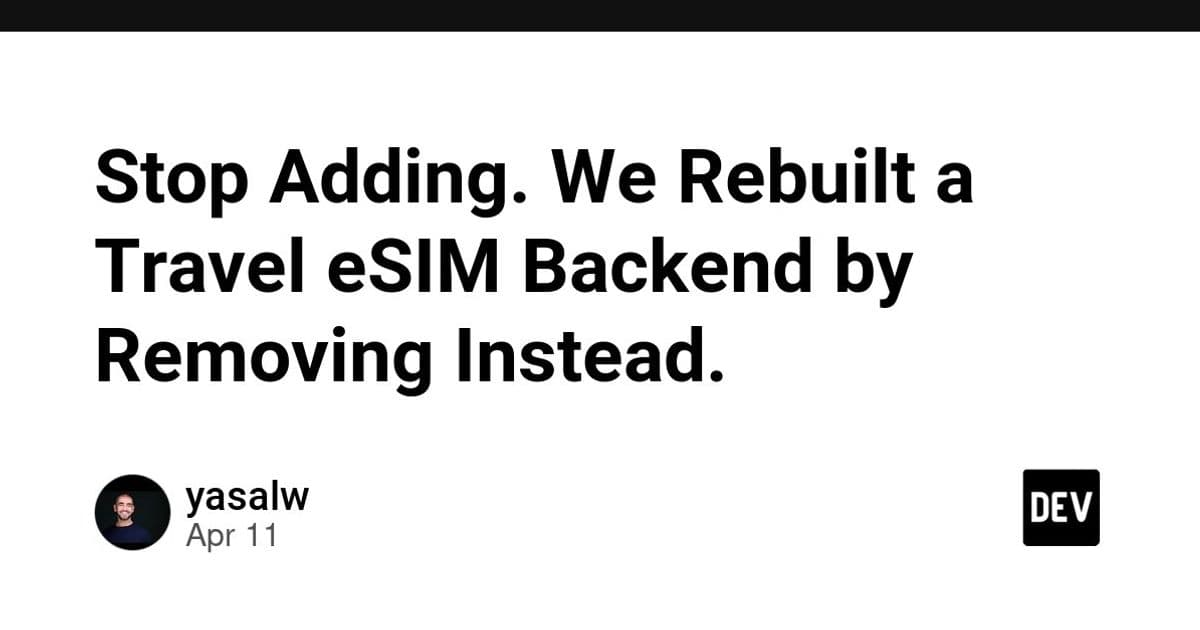 The Power of Subtraction: How Removing Features Created a Better Travel eSIM Experience