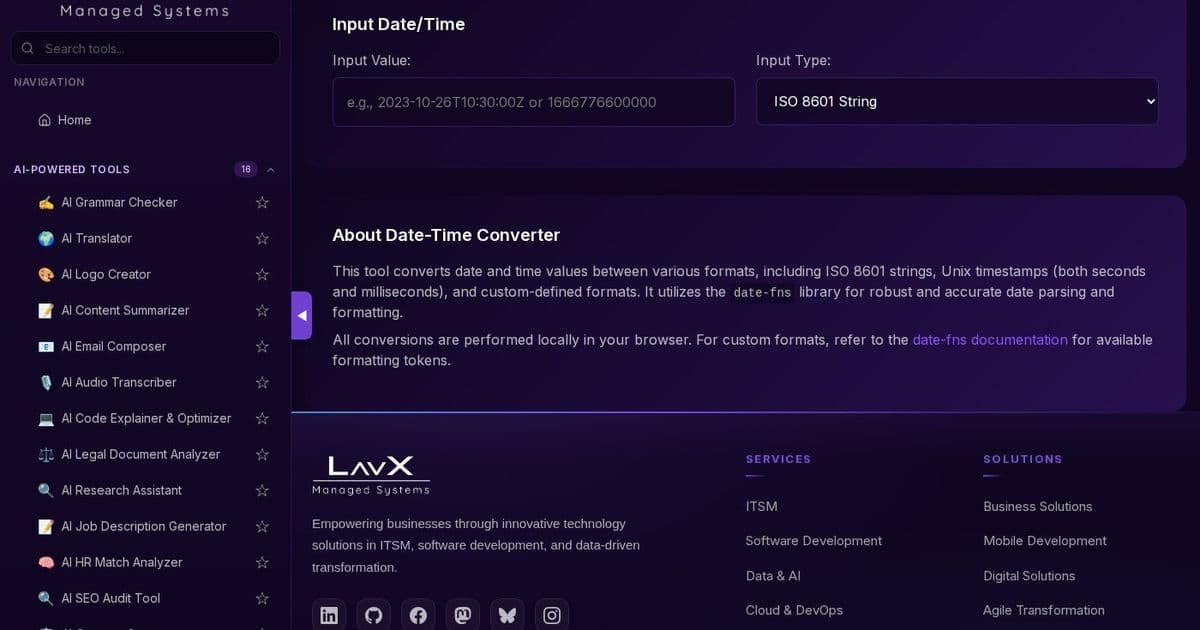 Streamline Your DevOps Workflow: Mastering Date-Time Conversions with LavX's Date-Time Converter