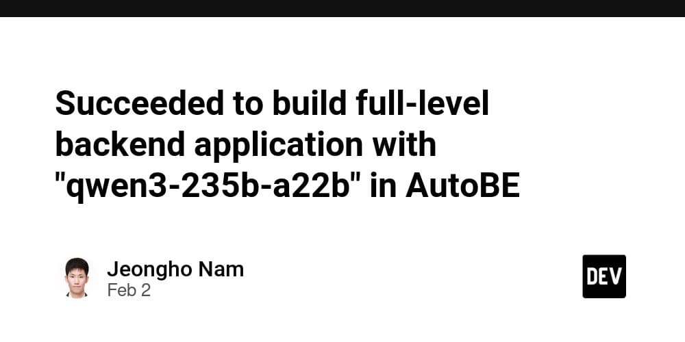 Building Full-Stack Backends with Local LLMs: AutoBE's Breakthrough with Qwen3-235B